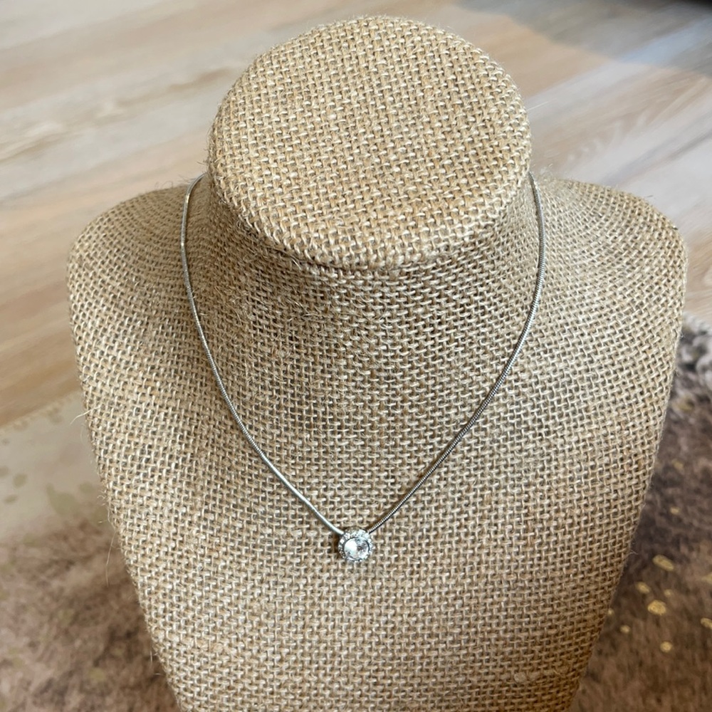 Angelic Round Pendant Swarovski Crystal Necklace
